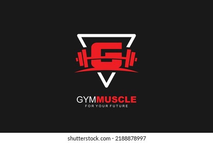 G logo gym vector for identity company. initial letter fitness template vector illustration for your brand.