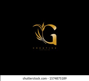 G Logo Hand Drawn Luxury Flourishes Monogram