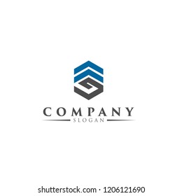 g logo hexagon
