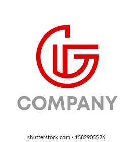 g logo icon design template sign