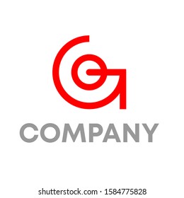 g logo icon design template sign