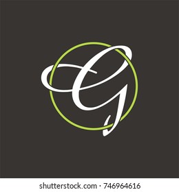 G logo initial letter design template vector