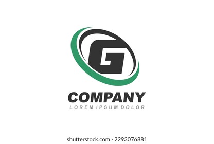 G Logo letter with CIRCLE concept for template 