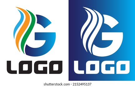 G Logo, Letter Glogo with Flame Flare Oil Gas Logo Icon Design Vector Illustrator, energy gas oil manufacture