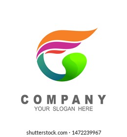 G logo, Modern letter g logo, icon, symbol design concept wit creative wing / wings, 3d logo