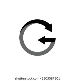 g logo modern letter tehnology label vector electric