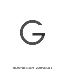 g logo modern letter tehnology label vector electric