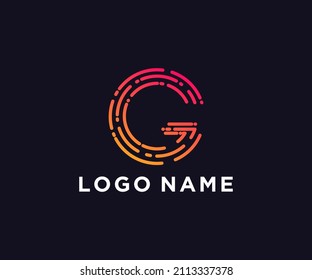 G logo modern, technology. elegant and clean icon basic concept.