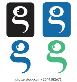 Logotipo de G, visión óptica, icono, logotipo, logotipo, arte