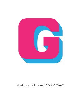 G logo with rounded rectangle shape 