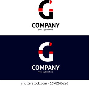Empresas vectoriales de plantilla de logotipo G