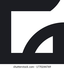 G logo vector design, black G logo