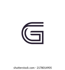 G logo vector template  Creative G letter initials logo design