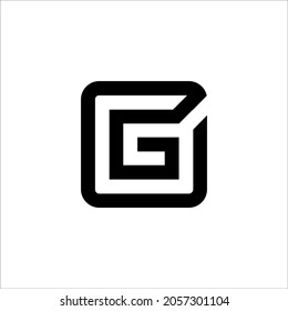 Signo de plantilla de vector de logotipo G