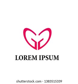 G lover logo icon for business or make up artist company