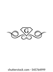 G Luxury initial logo icon
