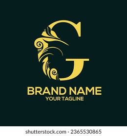 G Luxury Letter Logo Design Vector