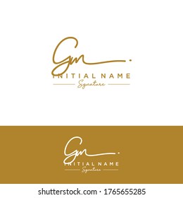 G M GM Initial letter handwriting and signature logo.