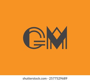 G and M logo design. GM abstract Letters Logo Monogram. This logo design is the process of creating a visual symbol that represents a brand, company, or individual.