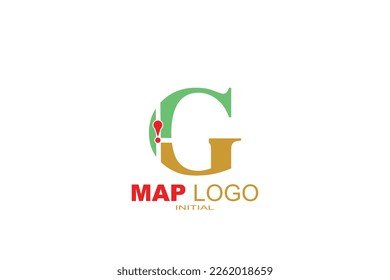 G map Letter logo template for your branding.