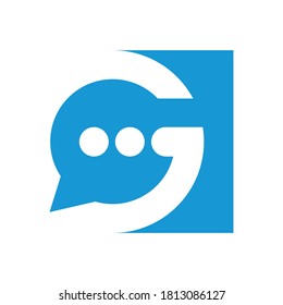 G Message Logo Design. G Letter Conversion Logo Design