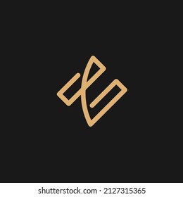 G minimal logo vector, G luxury logo concept