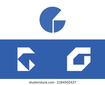 G modern initial letter logo design vector bundle. It will be suitable for which company or brand name start those initial.