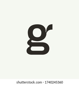 G monogram. Abstract letter G logo design. Filled creative symbol. Logo branding. Universal vector icon - Vector