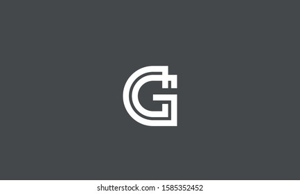 G monogram alphabet letter logo icon 