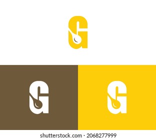 G Monogram Gastropub Logo. Gastronomy Restaurant