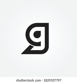 G monogram logo design vector for multiple use 