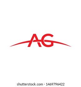 A and G monogram logo design,simple minimal modern style logomark,brand logo template
