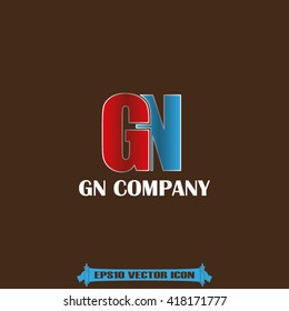 G N company icon vector