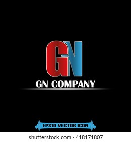 G N company icon vector