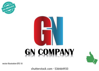 G N company icon vector illustration eps10.