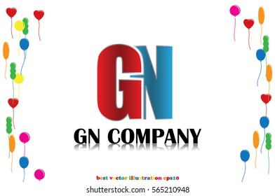 G N company icon vector illustration eps10.