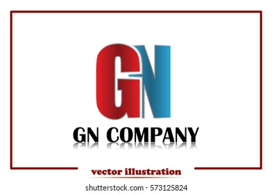 G N company icon vector illustration.