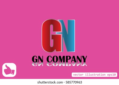 G N company icon vector illustration eps10.
