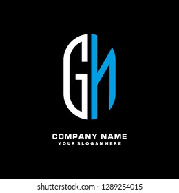 G N initial letter, modern logo design template vector 