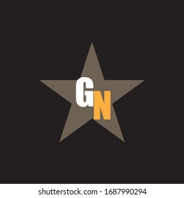 G N letter logo vector design