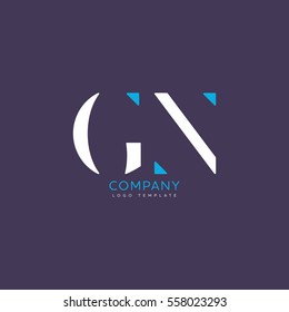 G N logo, vector template