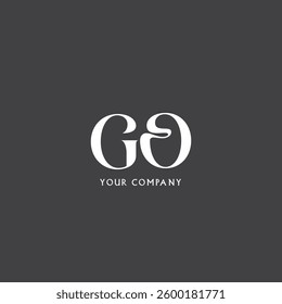 G O letters Joint logo icon vector template.