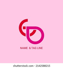 G and O. logo design with letters G and O. logo design inspiration