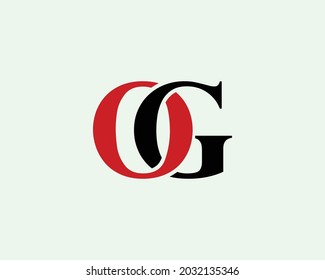G and OG logo design vector template