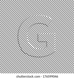 G - optical illusion  letter