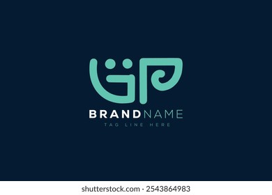 G and P logo design. GP abstract Letters Logo Monogram. This logo design is the process of creating a visual symbol that represents a brand, company, or individual.