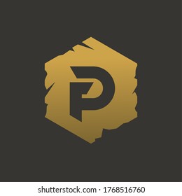 g p logo. strong logo. sport logo