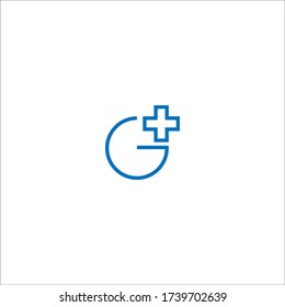 G plus  connection logo icon illustration