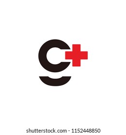g plus letter vector logo. g letter vector logo