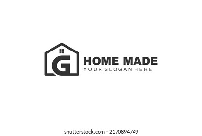 G PROPERTY logo design inspiration. Vector letter template design for brand.